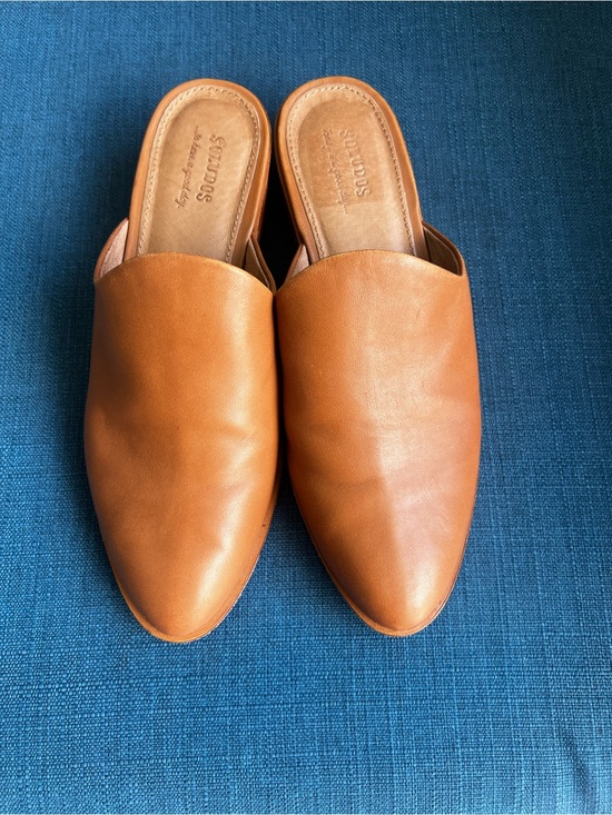 Soludos Shoes - Anthropologie Soludos Venetian Mules Tan SOFT Leather Women Sz 7